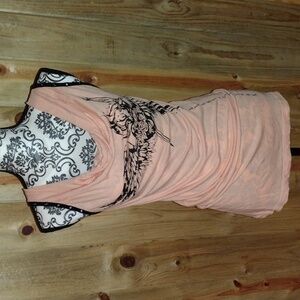 Harley Davidson sleeveless top with lace up back M